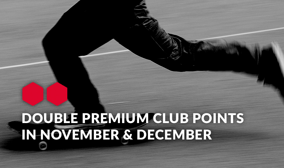 Double Premium Club Points in November & December