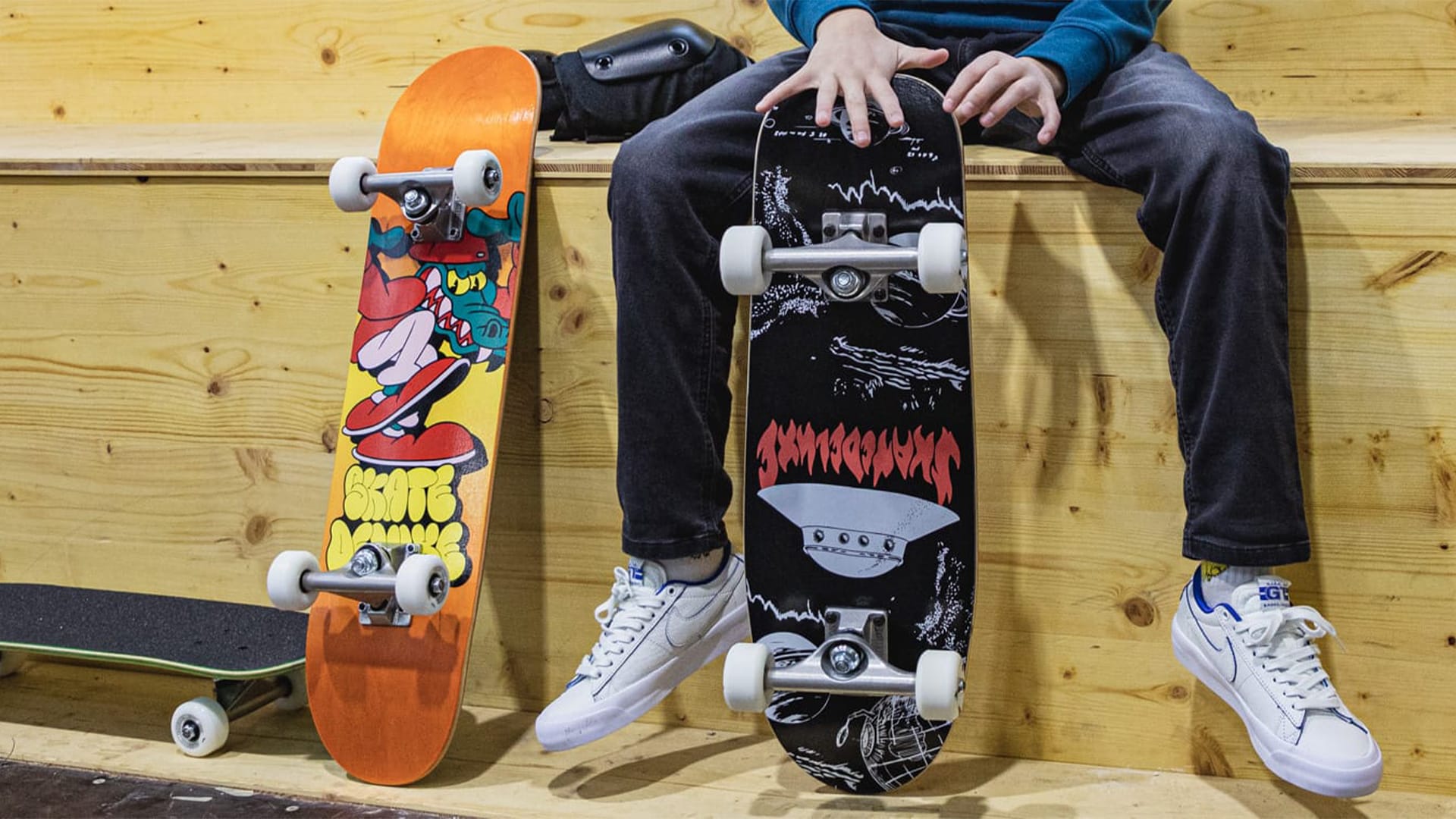 Skateboard Completo Moose Dip Bianco 7,5" – Camion Argento E Ruote Bianche Per Bambini
