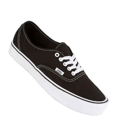 Vans Authentic Lite Canvas Shoes (black white) online | skatedeluxe