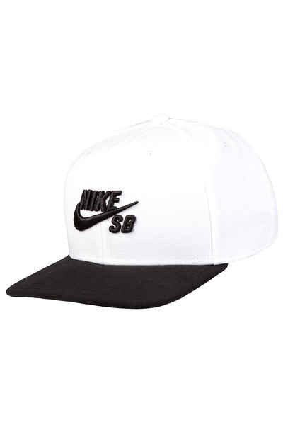 Nike SB Icon Snapback Cap (white black black) buy at skatedeluxe