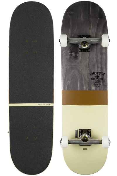 Globe Half 8.375" Complete-Skateboard (black tobacco) bij skatedeluxe