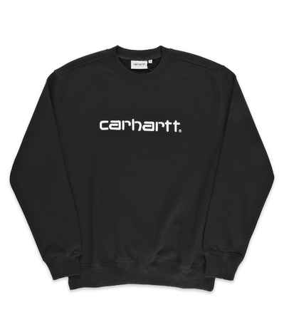 Carhartt WIP Basic Sweatshirt (black white) buy at skatedeluxe