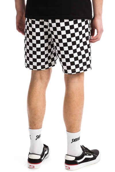 checkered vans and shorts