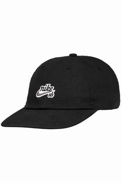 Nike SB Heritage86 Flatbill Strapback Cap (black) buy at skatedeluxe