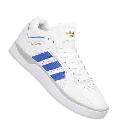 white blue adidas shoes