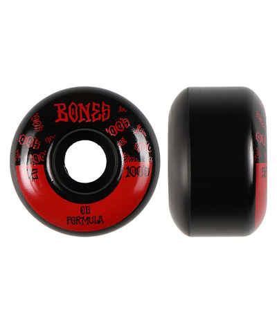 Bones Wheels 100s OG V4#13 Black/Red Skateboard Wheels Set of 4 52mm 100a 