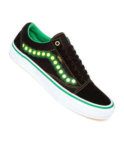 Shop Vans x Shake Junt Old Skool Pro Shoes (black white) online | skatedeluxe