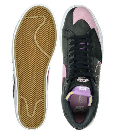 Nike Sb Zoom Blazer Mid Edge Shoes Black Pink Rise White Purple Neb Buy At Skatedeluxe