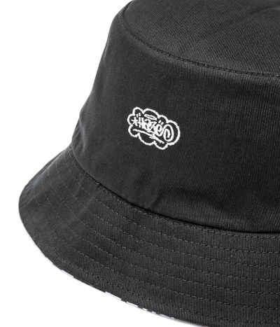 HUF Haze Bucket Hat reversible (black 