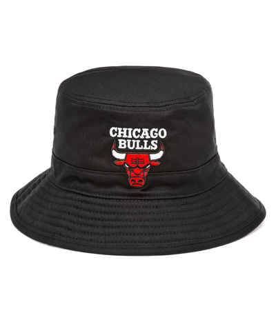 black chicago bulls bucket hat