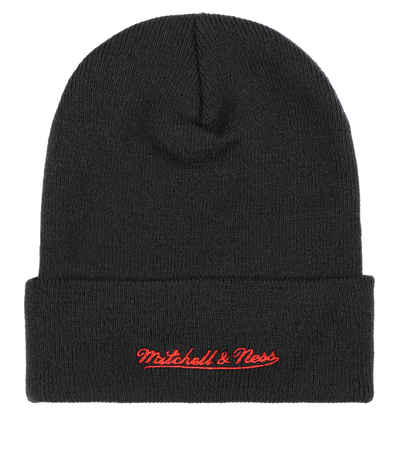 Mitchell & Ness Chicago Bulls Cuff Knit Hat SN005 Beanie Beany Wool Mütze Black 