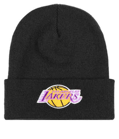 black lakers beanie