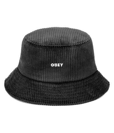 Obey Bold Cord Bucket Hat (black) buy 