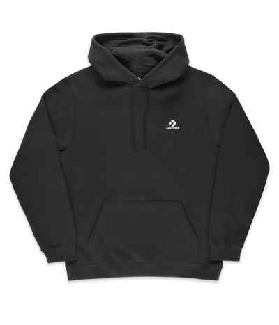 Shop Converse Go To Embroidered Star Chevron Brushed Back Hoodie (black)  online | skatedeluxe