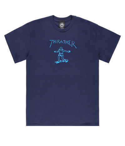 Thrasher x Mark Gonzales Skate And Destroy Gonz SAD Orange T-Shirt 