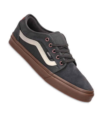 Shop Vans Chukka Low Sidestripe Shoes (dark grey gum) online | skatedeluxe