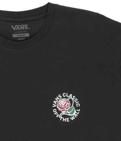 Shop Vans Tried And True Rose T-Shirt (black) online | skatedeluxe