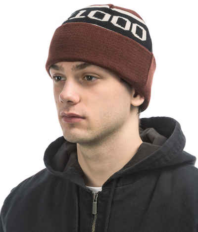 Shop GX1000 OG Logo Beanie (brown) online | skatedeluxe