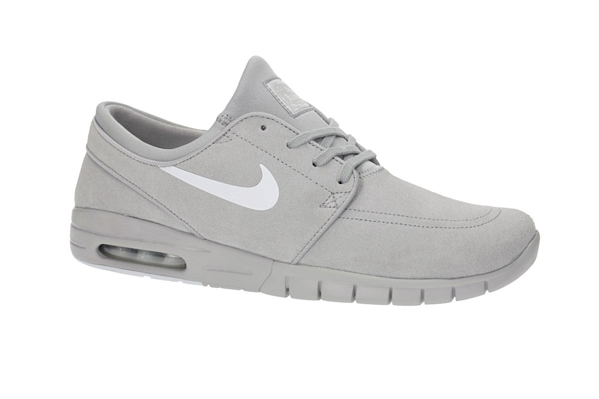Nike SB Stefan Janoski Max Suede Schoen (matte silver pure platinum)