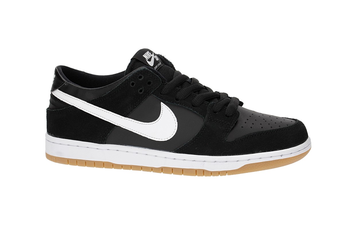 Nike SB Dunk Low Pro Shoes (black white gum)