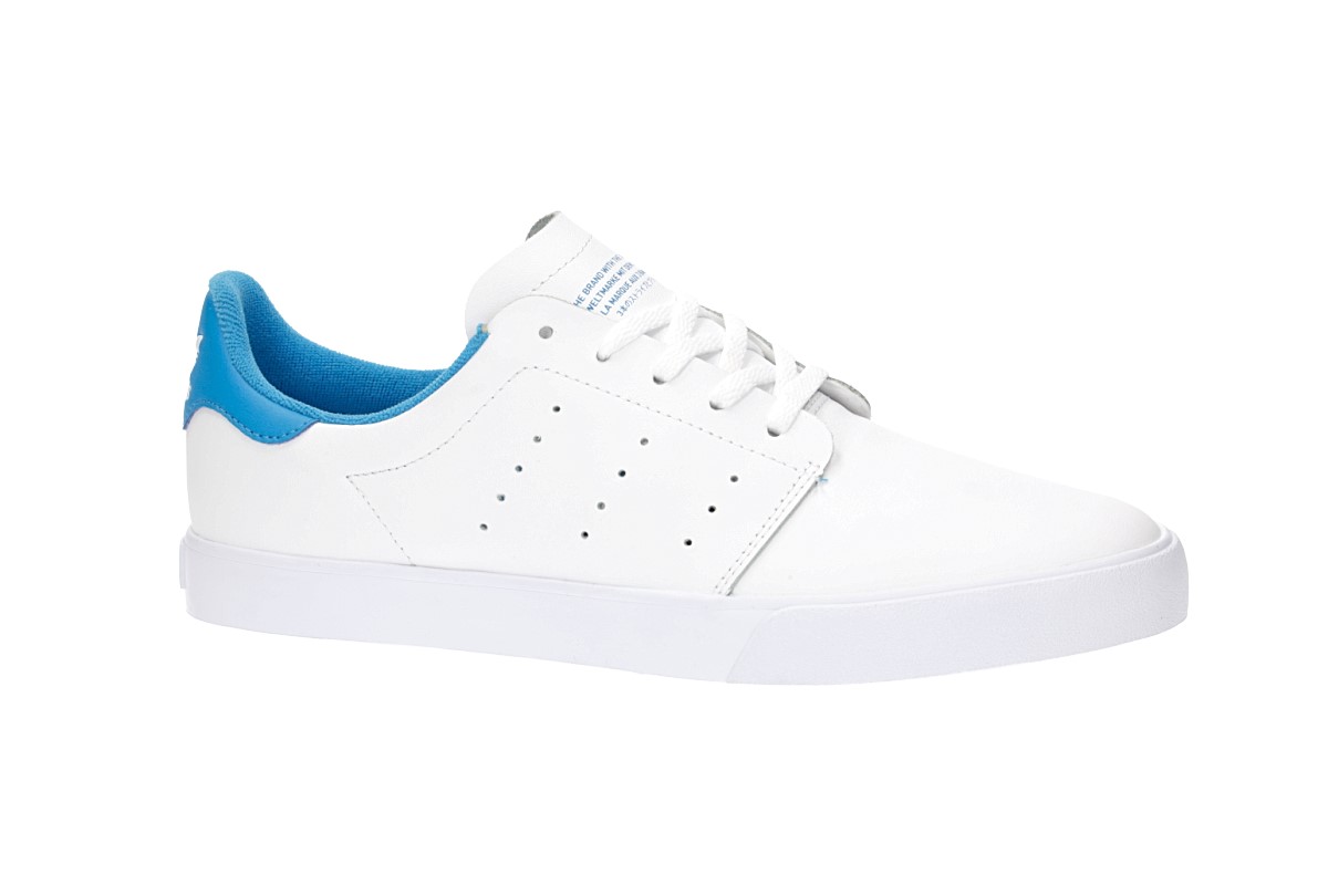 adidas Seeley Court Schuh (white white bright blue)