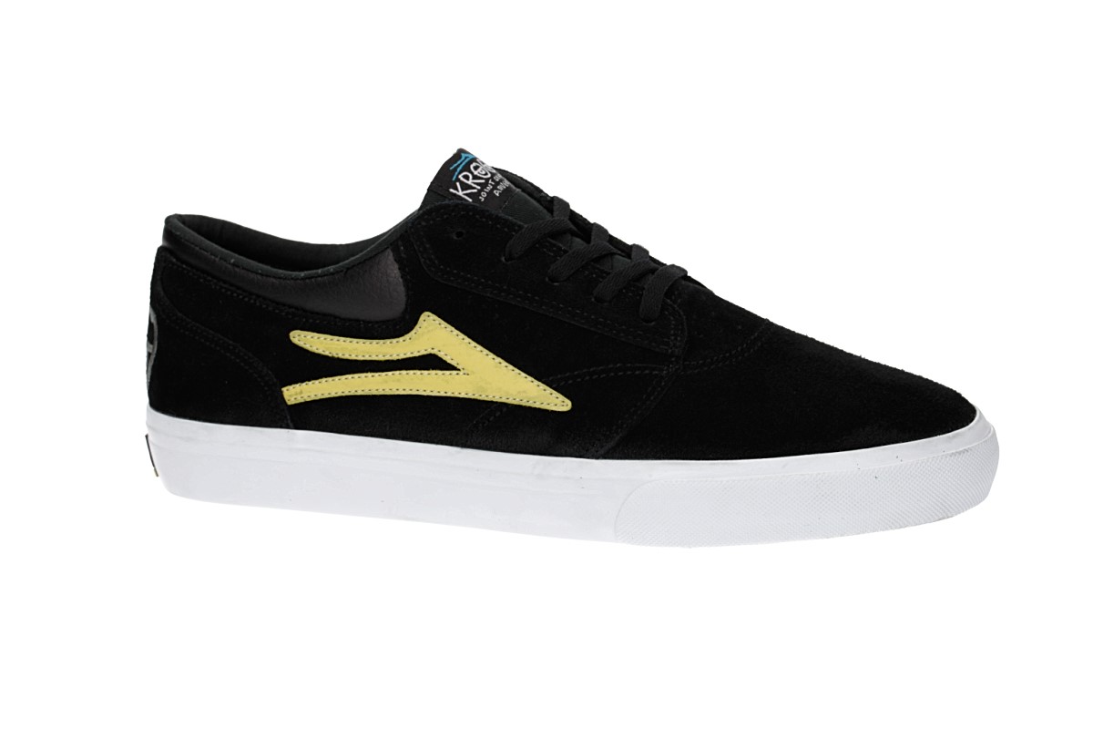Lakai x Krooked Griffin Suede Chaussure (black yellow)