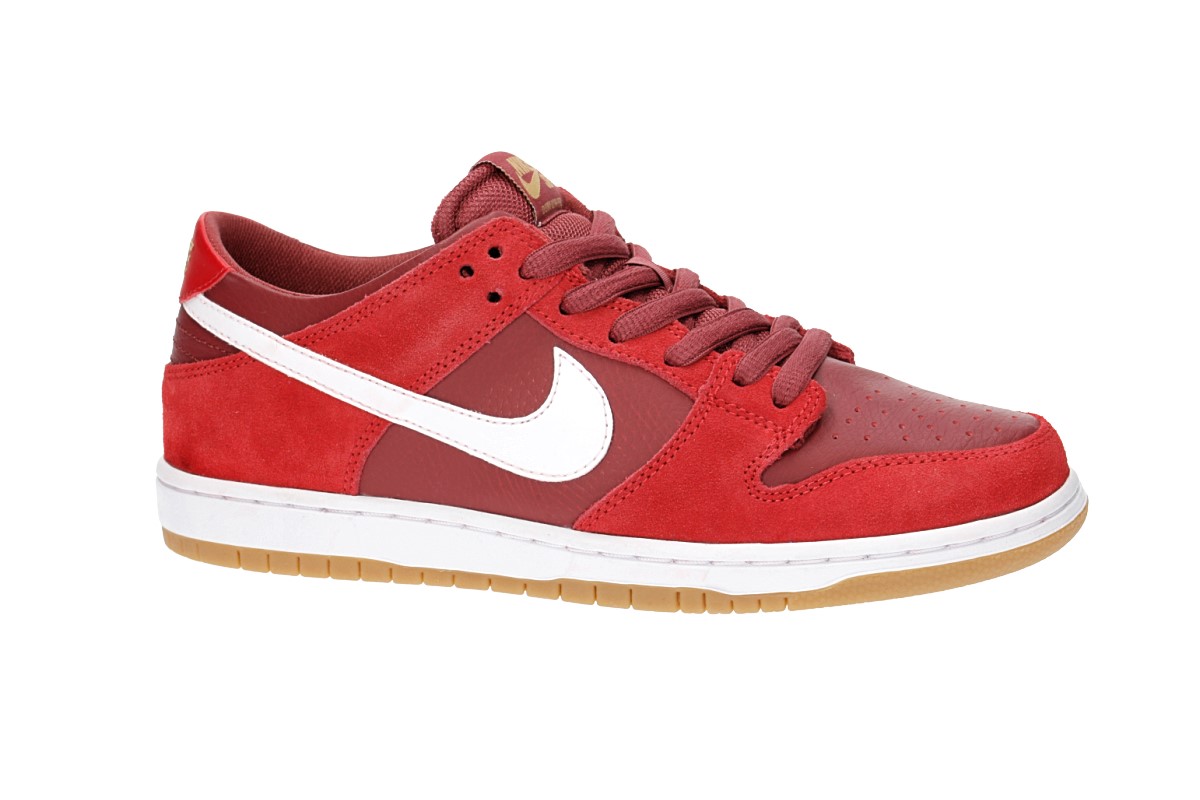 Nike SB Dunk Low Pro Shoes (track red white)