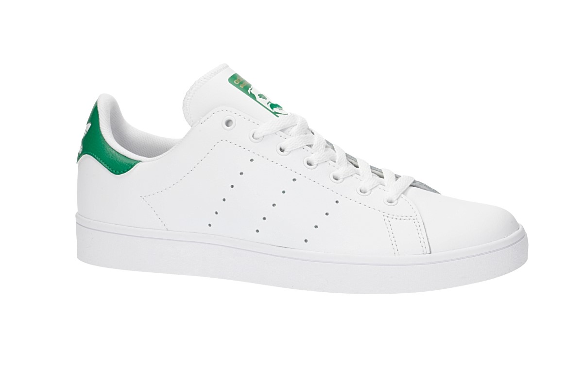 adidas Skateboarding Stan Smith Vulc Shoes (white white green) buy 