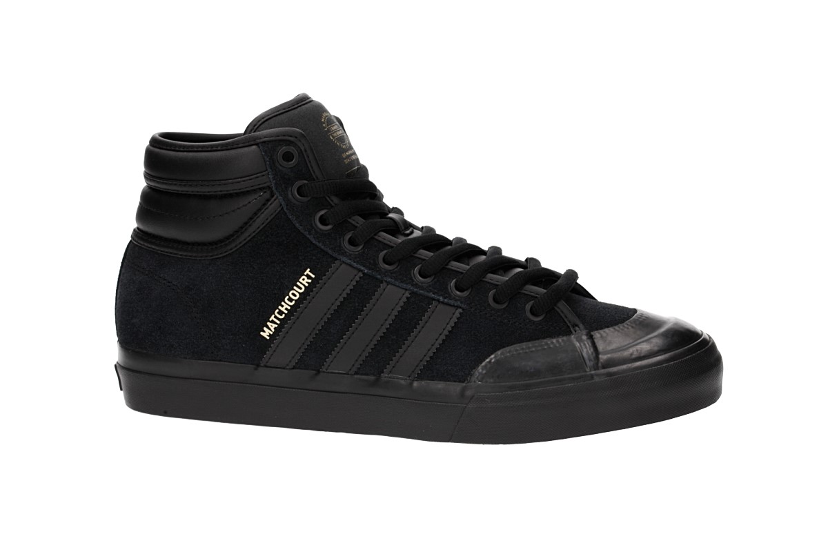adidas Skateboarding Matchcourt High RX2 Schuh (core black core black gold)