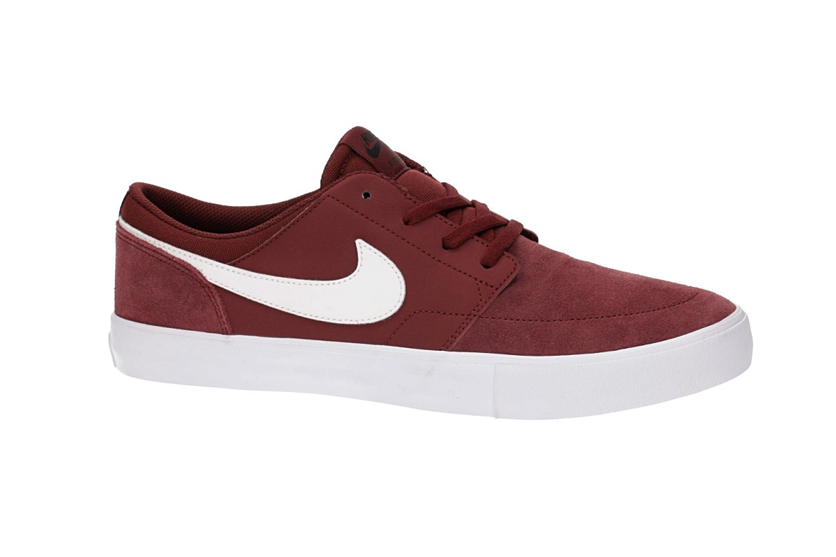 Nike SB Solarsoft Portmore II Chaussure (dark team red white)