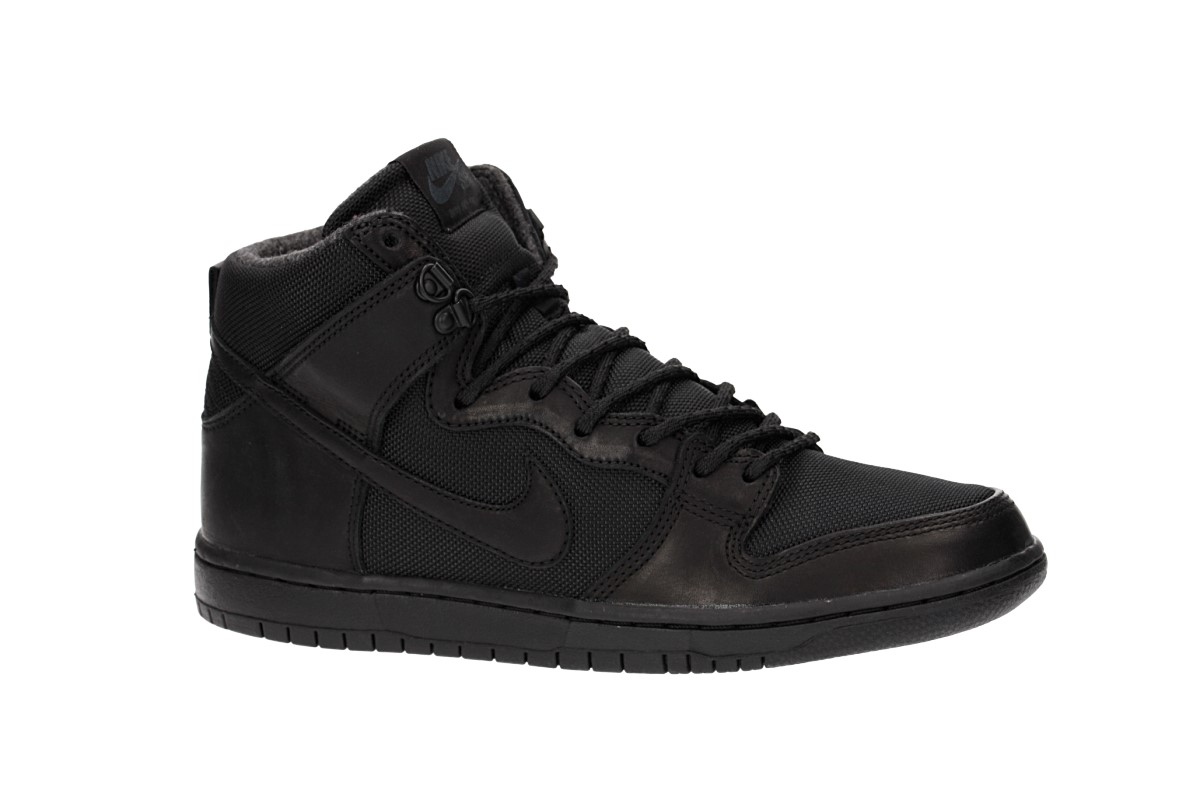 Nike SB Dunk Hi Pro Bota Shoes (black black) buy at skatedeluxe