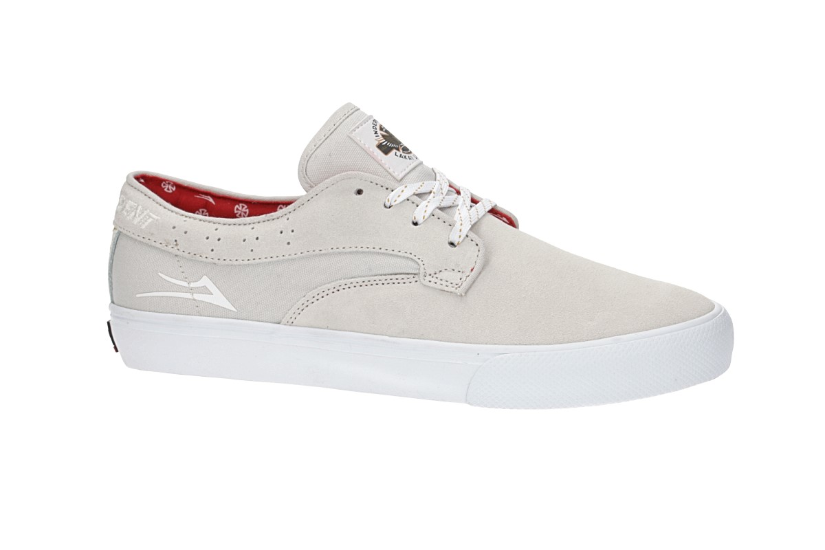 Lakai x Independent Riley Hawk Suede Chaussure (white)