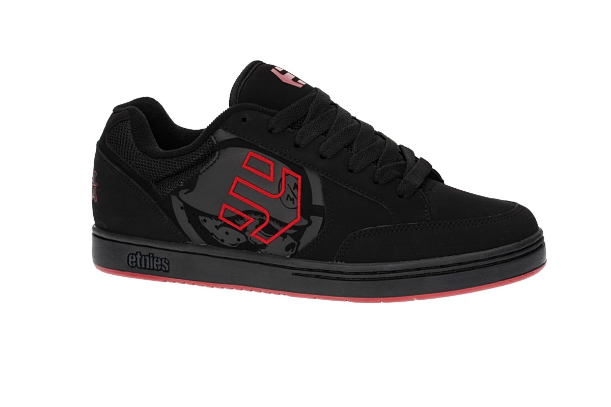 Etnies Metal Mulisha Swivel Schoen (black black red)