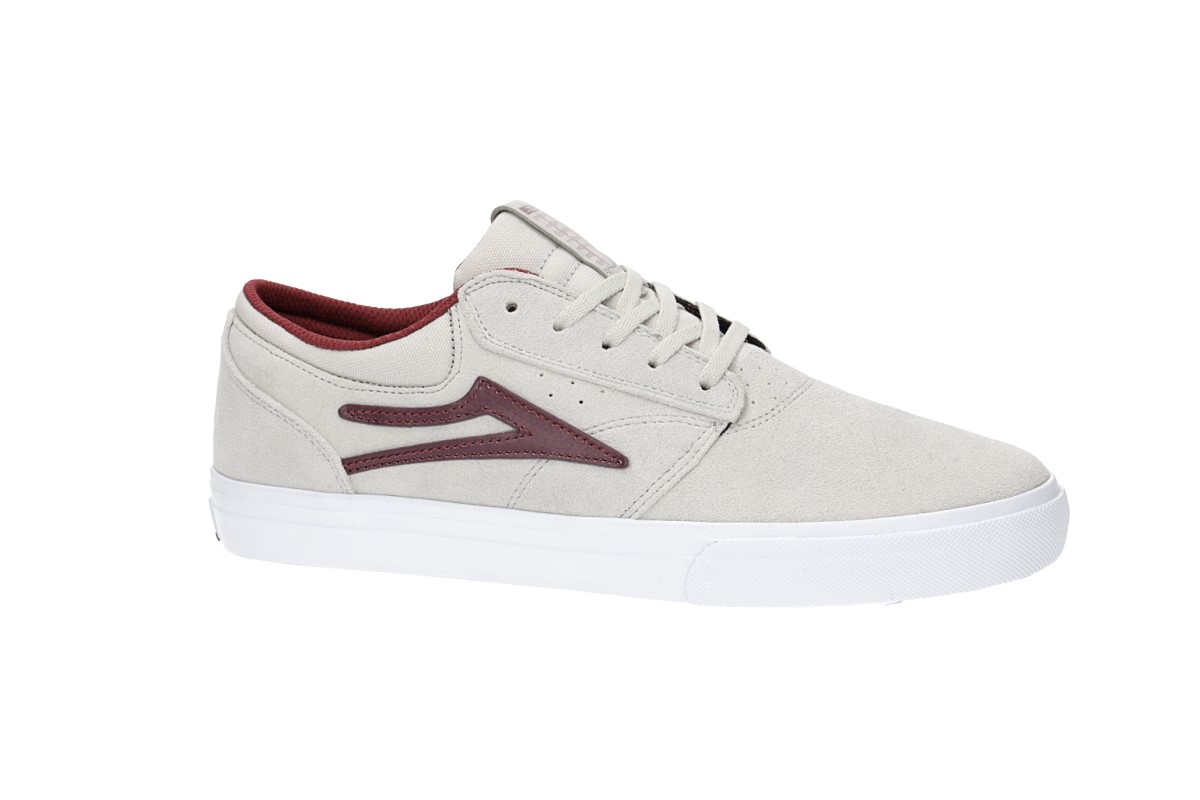 Lakai Griffin Suede Chaussure (white burgundy)