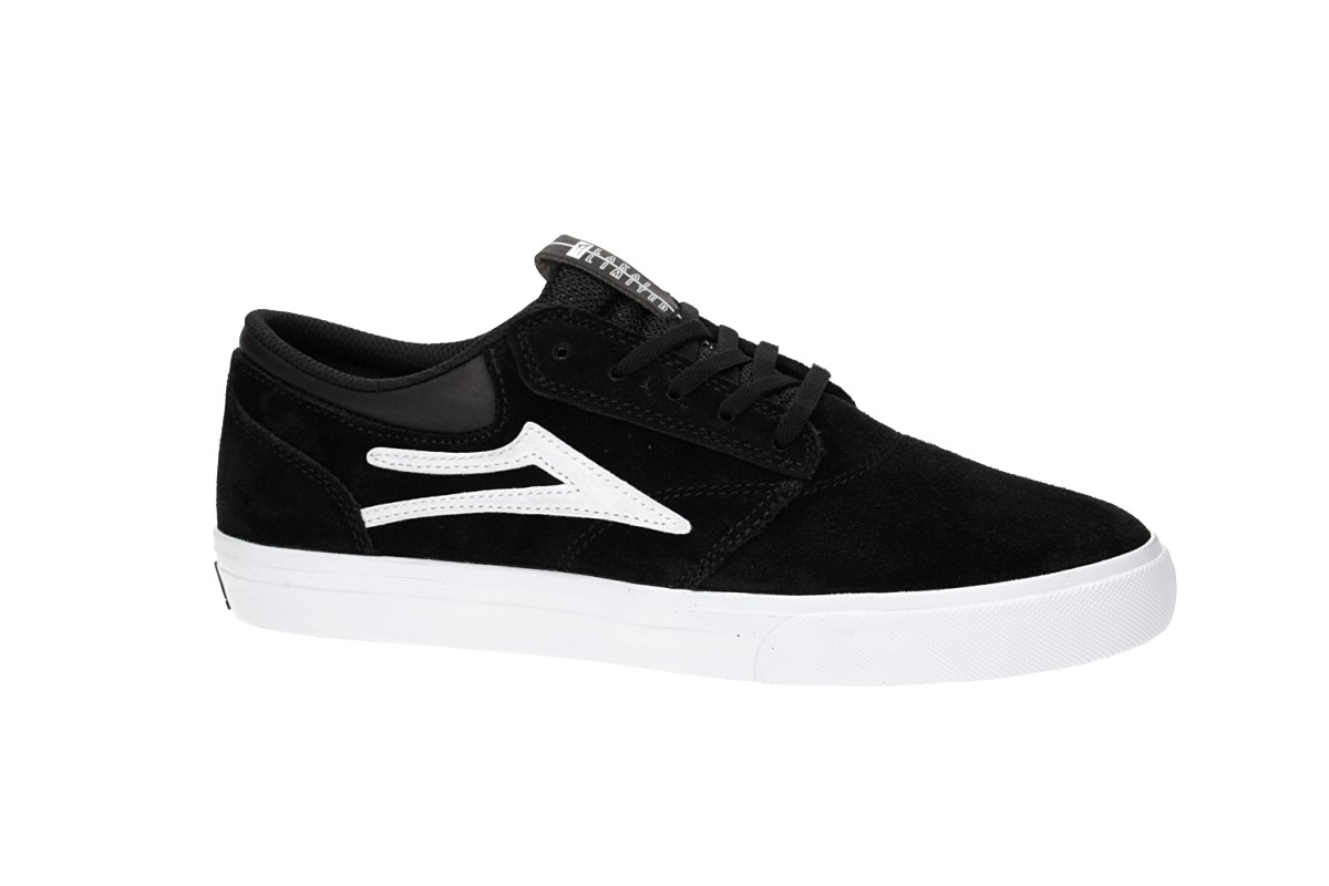 Lakai Griffin Suede Shoes (black white 2)