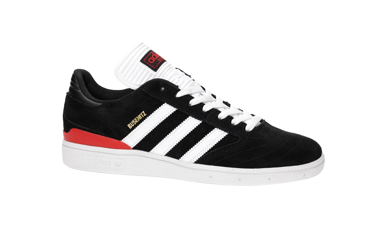 adidas Skateboarding Busenitz Shoes (core black white scarlet)