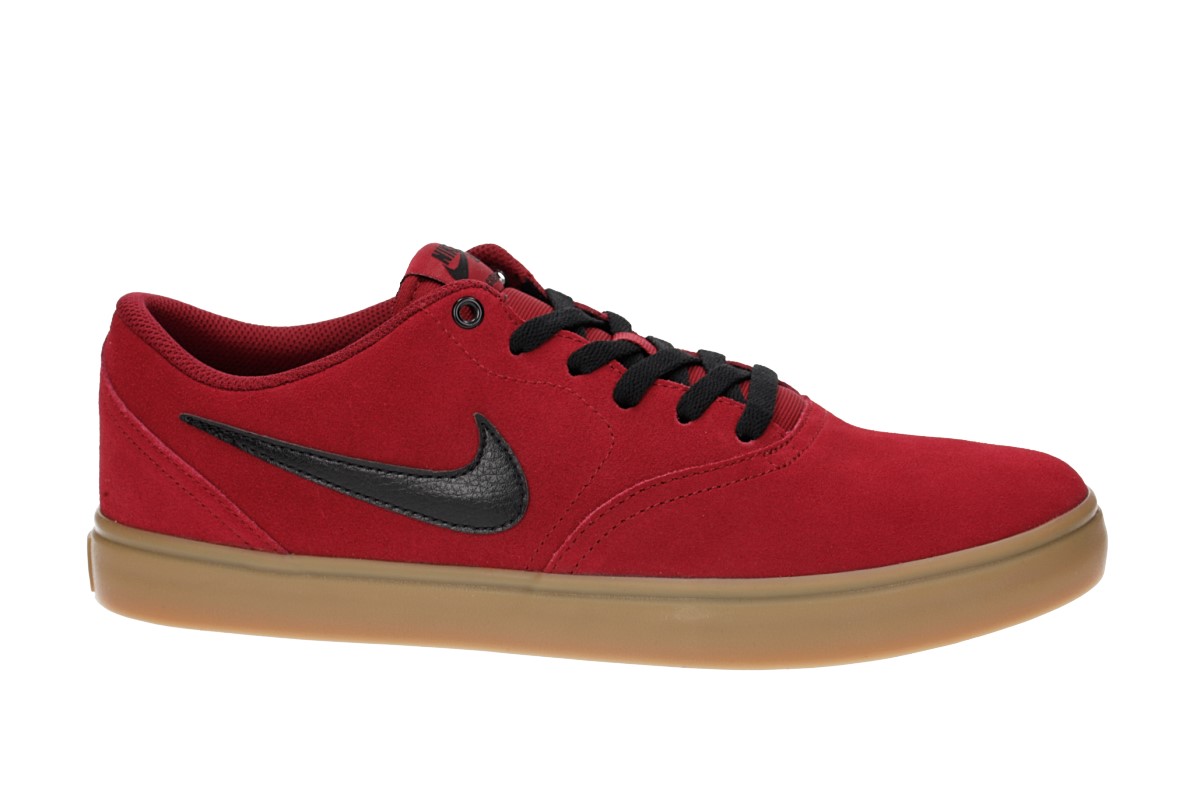 Nike SB Check Solarsoft Shoes (red crush gum)