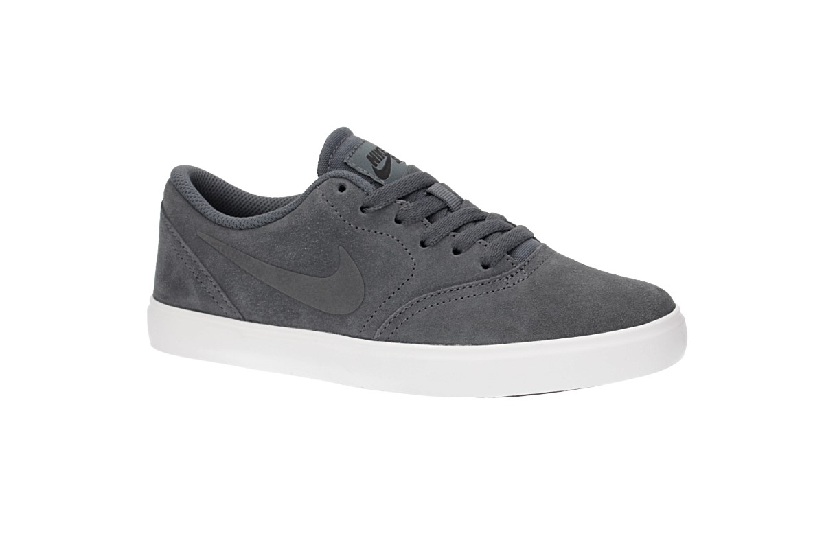 Nike SB Check Suede Shoes kids (dark grey summit white)