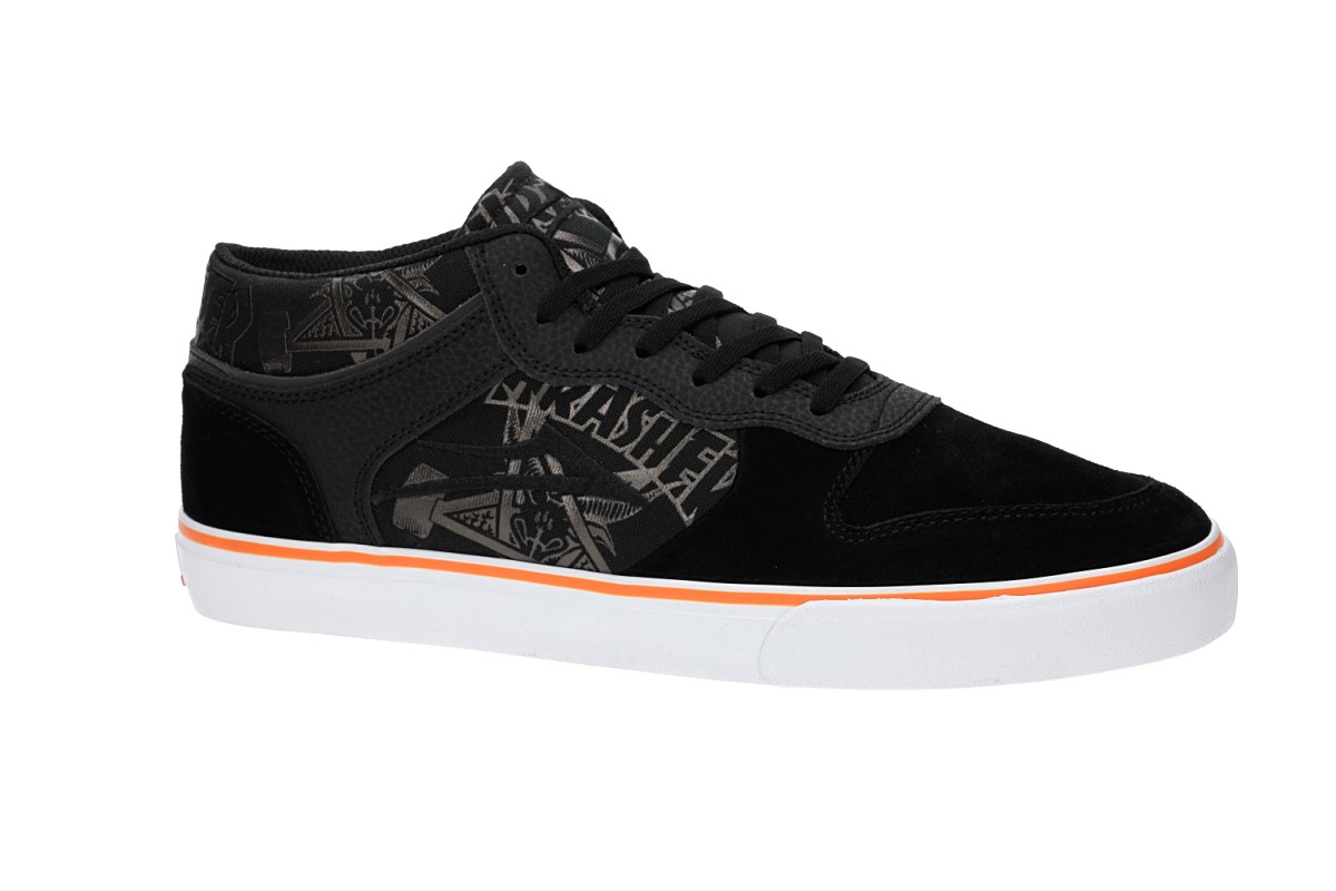 Lakai x Thrasher x Carroll Mid Suede Chaussure (black orange)