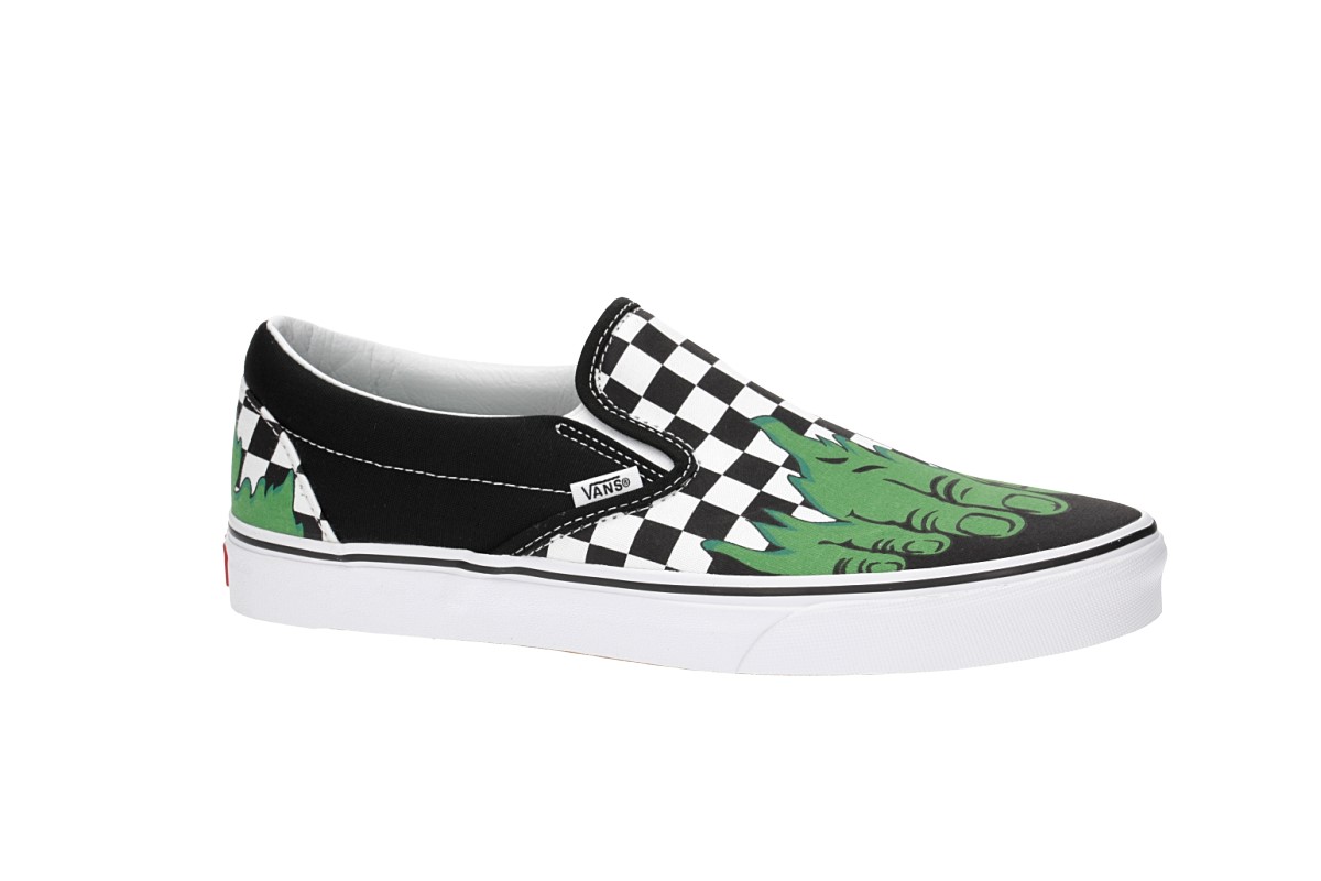 Vans x Marvel Classic Slip-On Chaussure (hulk checkerboard)