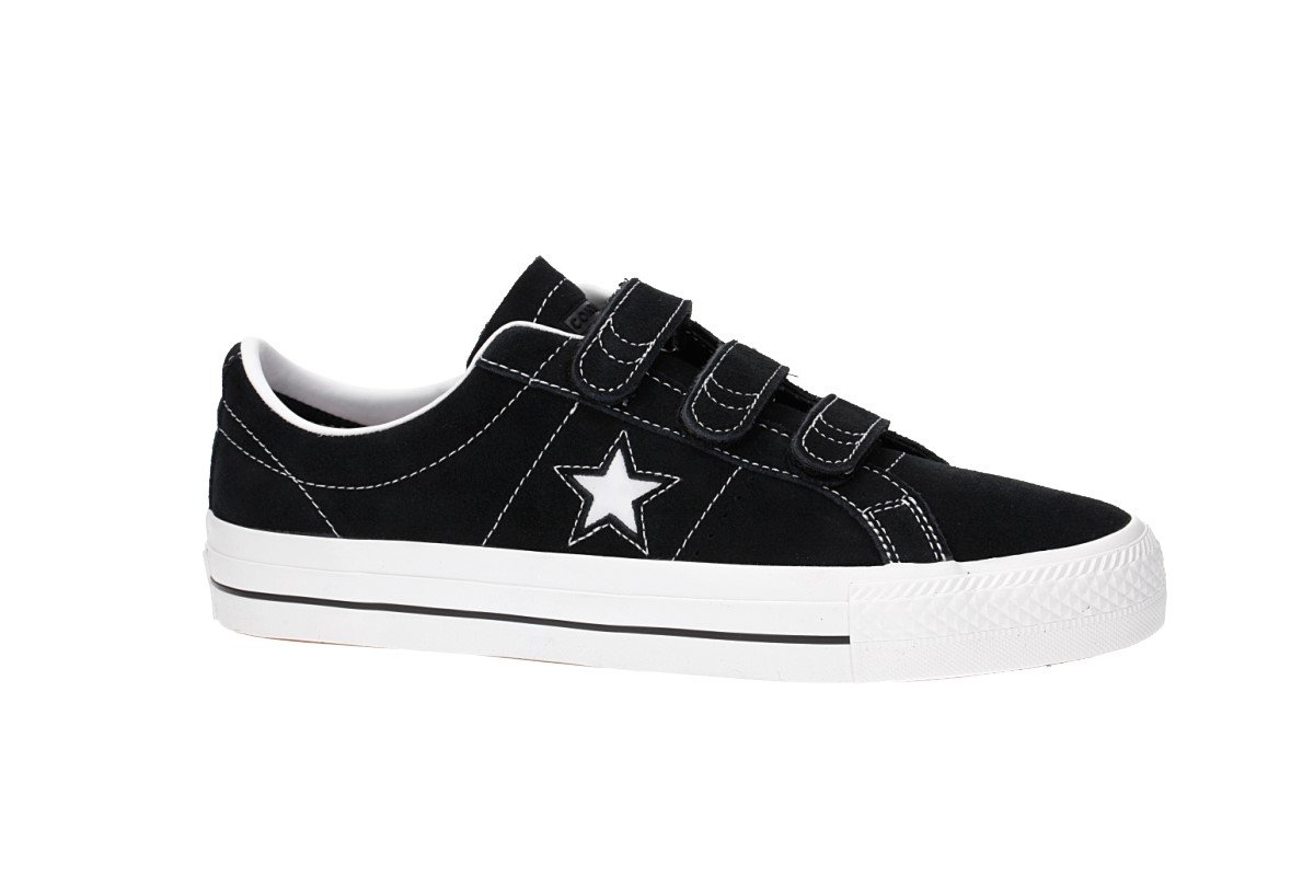 Converse One Star Pro 3V Chaussure (black pomegranate red white)
