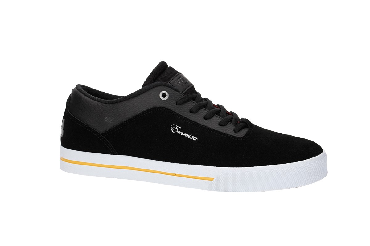Emerica x Vol 4 G-Code Re-Up Shoes (black white gold)