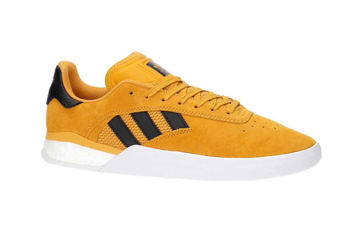 yellow adidas skate shoes