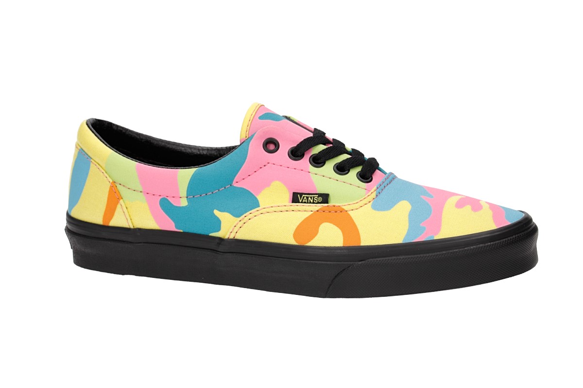 neon camo era vans