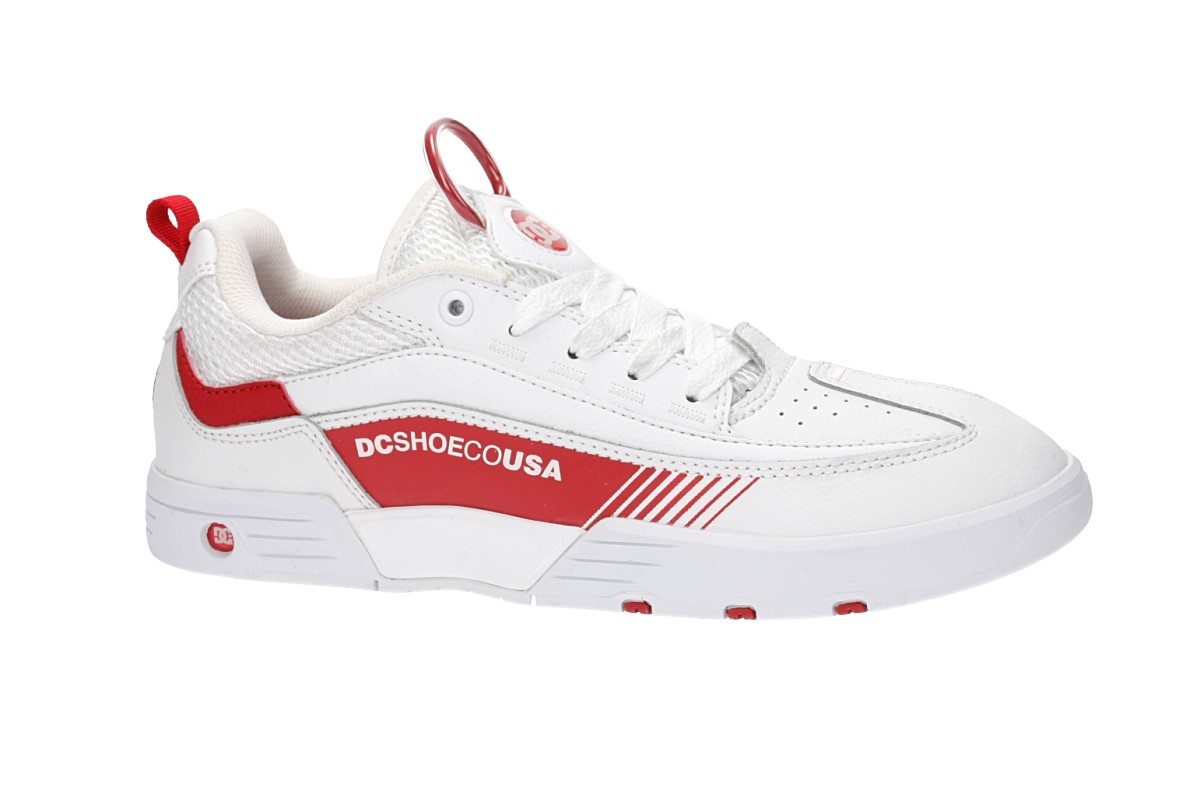 dc legacy 98 slim red & white shoes