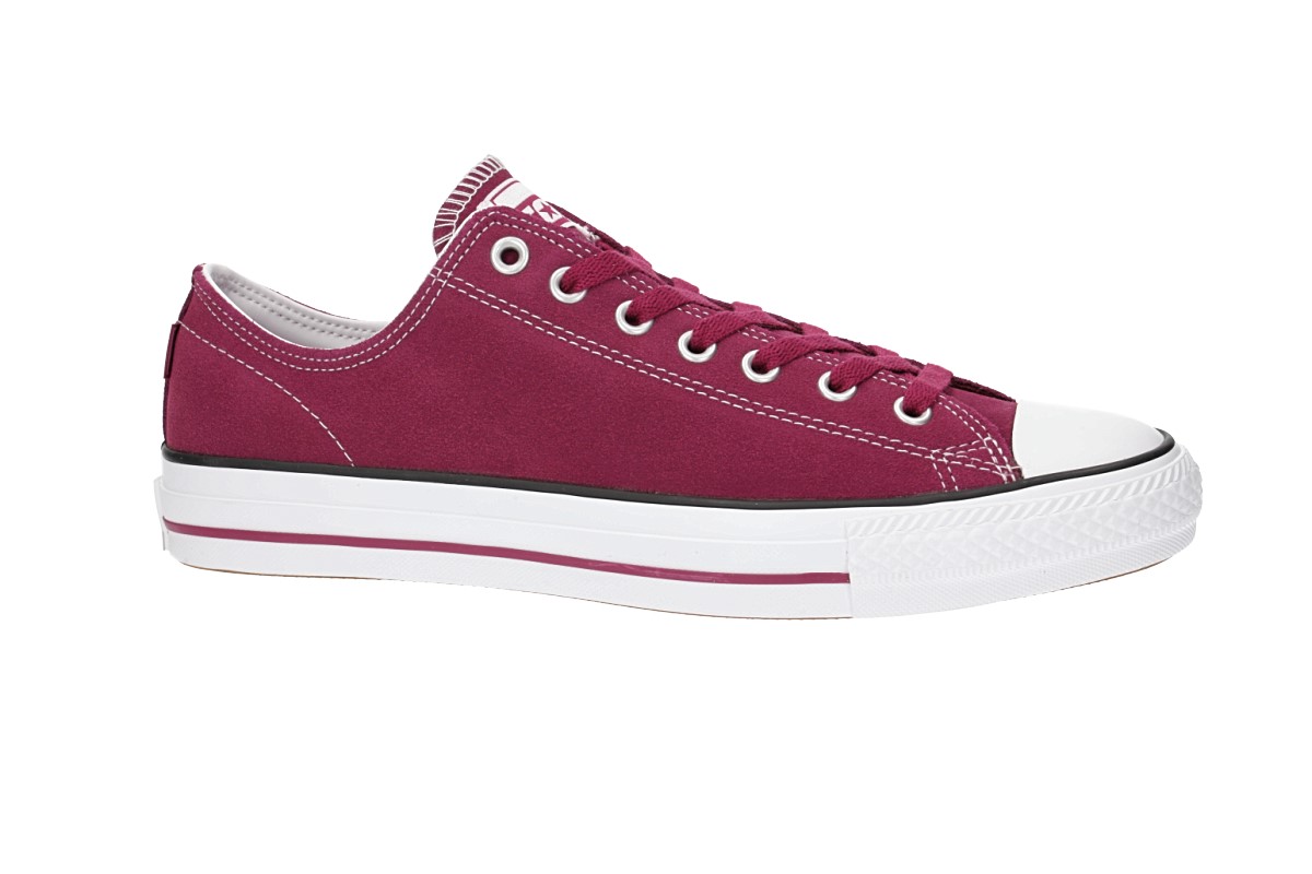 Converse CTAS Pro Ox Shoes (rose maroon white)