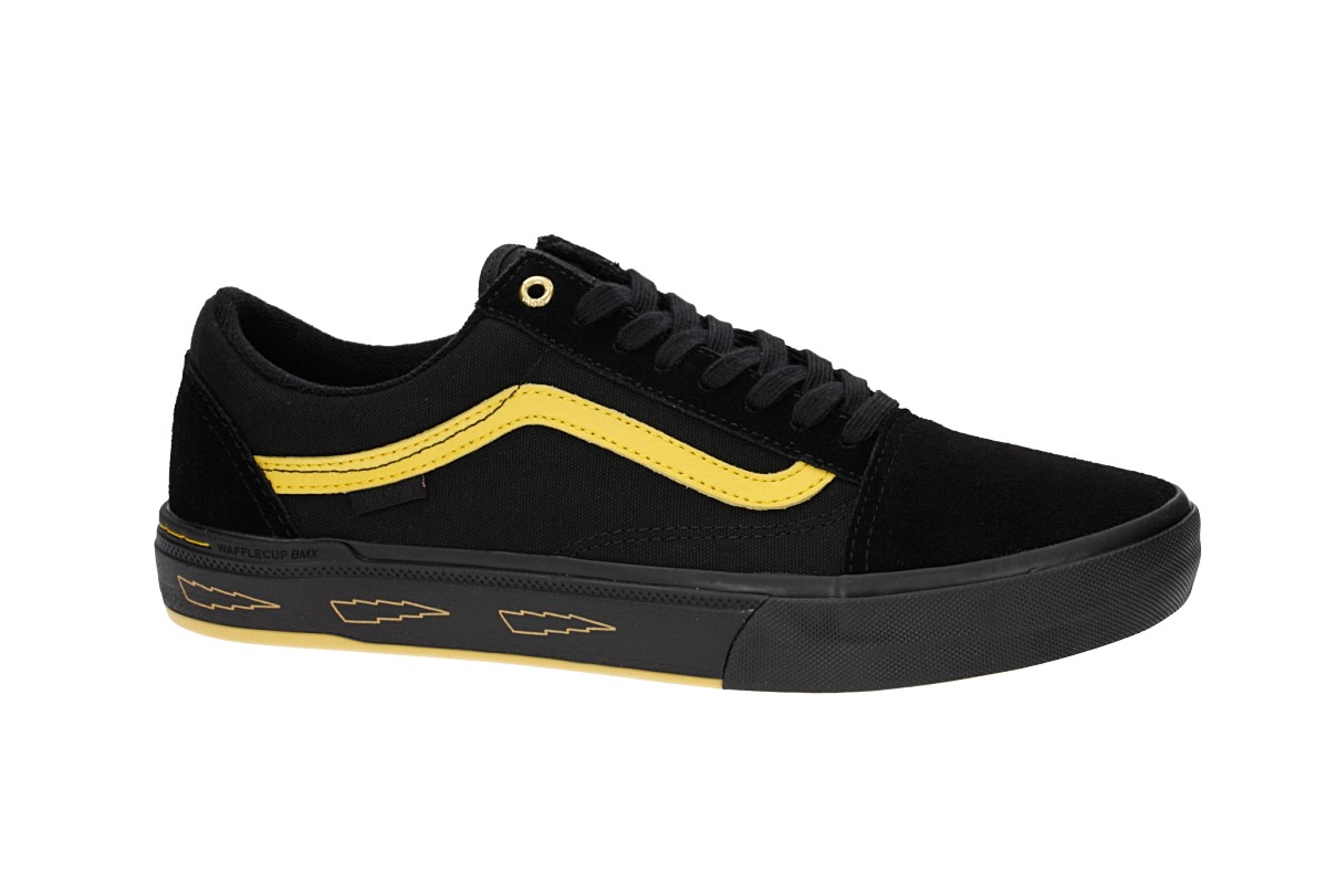 yellow black vans old skool