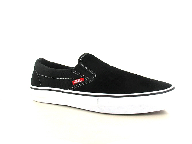 vans slip on pro black suede