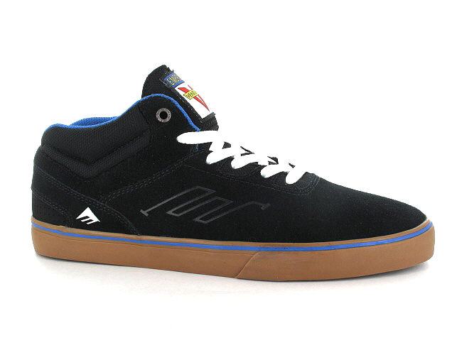 Emerica x Venture The Westgate Mid Vulc Suede Schuh (black blue)