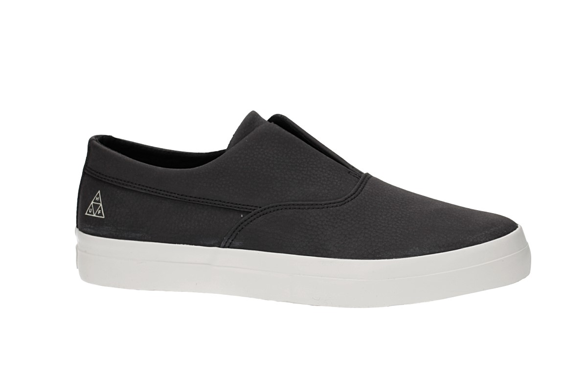 HUF Dylan Slip On Leather Shoes (black)